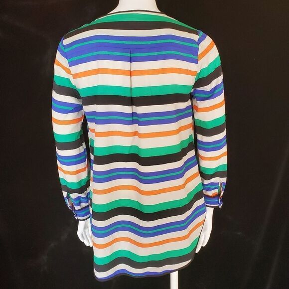 Bar III Striped Button Down Top (XS) - Picture 4 of 6